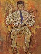 Egon Schiele Portrait of Albert Paris von Gutersloh painting